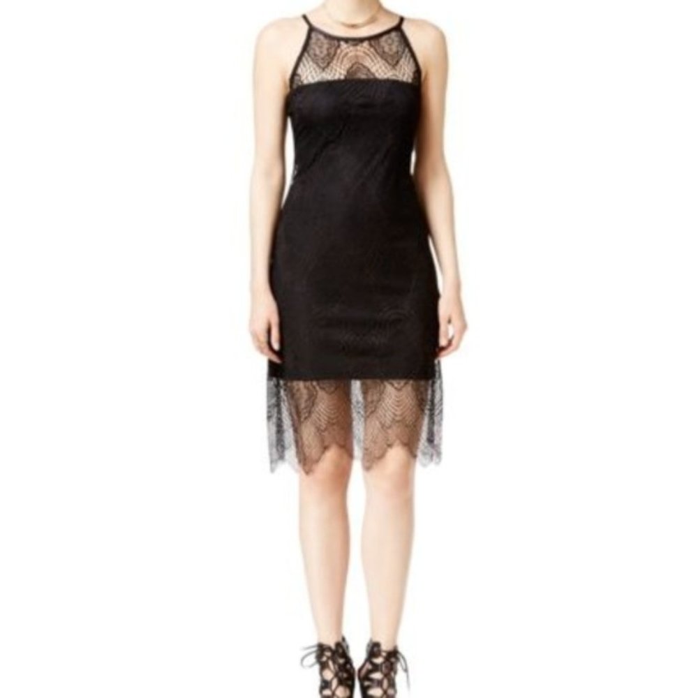 JUMP APPAREL from macys Black elegant boho cute little Lace Dress Size 3/4 Jrs